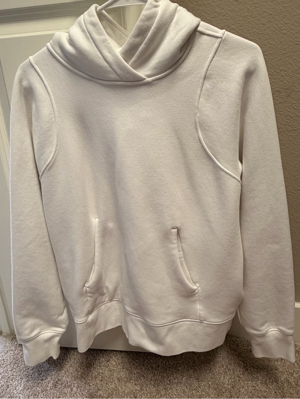 lululemon athletica Cream Cowl Neck Pullover Sweater